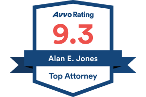 Badge - Avvo Rating 9_3 Alan E Jones - Top Attorney